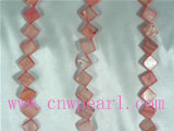 11.5mm square shaped shell strands of five strands